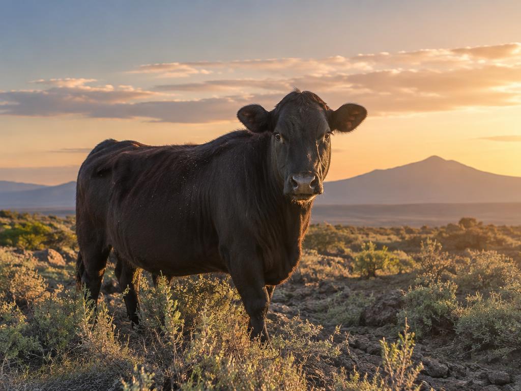 Black Wagyu heifer